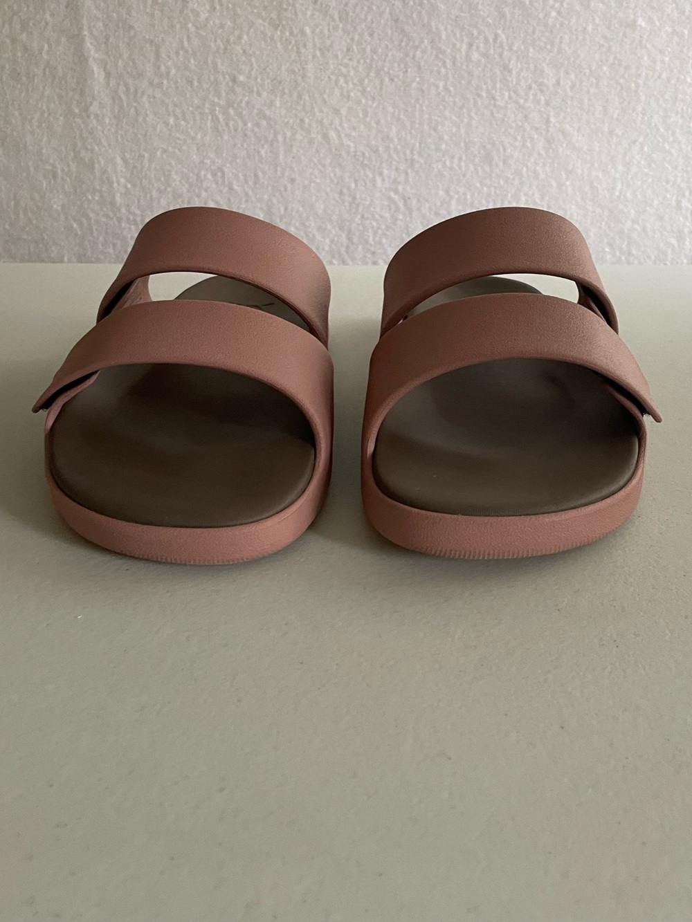 Adidas Znsory Cloudfoam Double Strap Slide Sandals Pink Women's 10 / Men's 9 - Picture 2 of 11